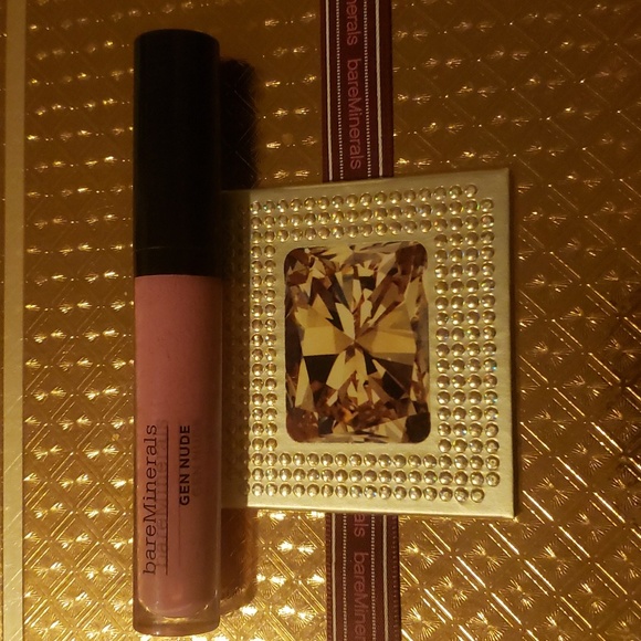 🌟🧚‍♀️MAJOR BareMinerals DISCONTINUED Gen Nude Patent Lip Lacquer NWOBOX - Picture 6 of 7